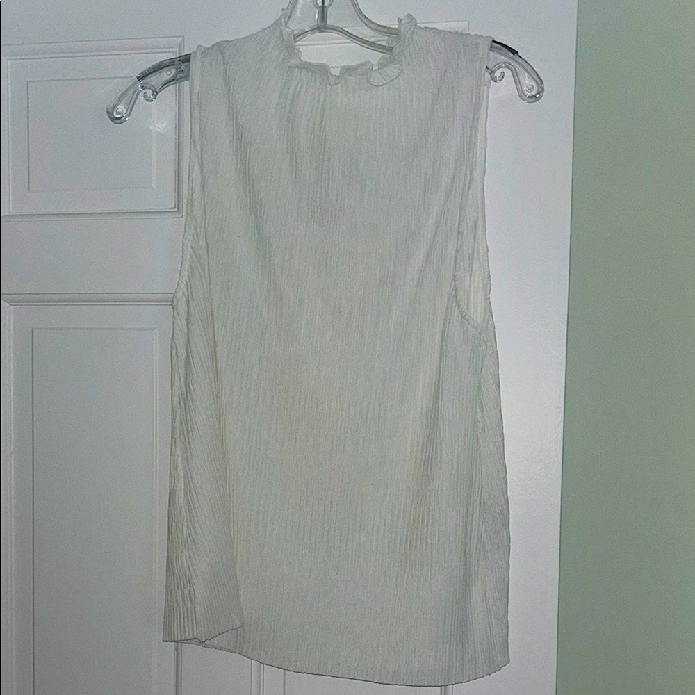 Zara Cream Sleeveless Tank Top